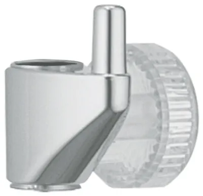 A close-up studio shot of a shower slider.