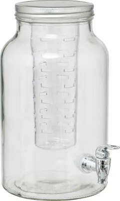 Obrázek produktu pro Skleněný dávkovač nápojů s kohoutkem a vložkou na ovoce FUZY, 6 l
