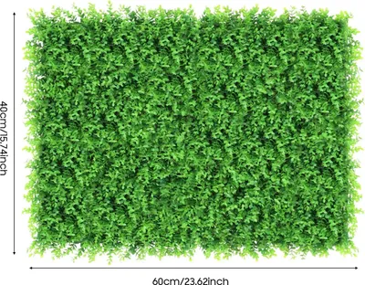 Produktbild von Kunstpflanzen-Wandpaneele - Vertikale Gartenwand - Größe 40×60 cm, 12er-Set - Material PE - Innenbereich, Zum Aufhängen - Milchweiß