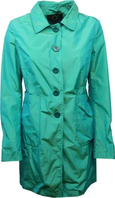 Produktbild von C0364 UP TO BE PRIMULA teal trench jacket woman
