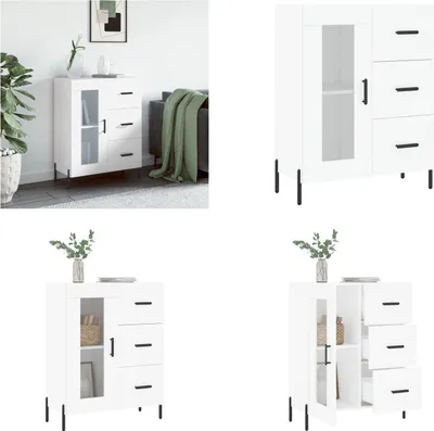 Produktbild von vidaXL Sideboard Weiß 69,5x34x90 cm Holzwerkstoff - Sideboard - Sideboards - Schrank - Schränkchen