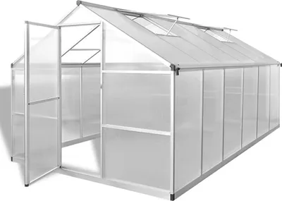 Zdjęcie produktu dla vidaXL Szklarnia z fundamentem Wzmocnione aluminium 9.025 m²