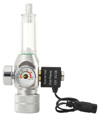 Obrázek produktu pro Redukční ventil CO2 pro akvária – regulátor tlaku s elektromagnetickým ventilem – pro láhev s CO2 – přesná regulace tlaku