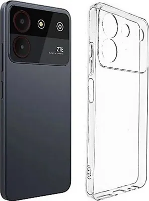 Productafbeelding van Siliconen telefoonhoesje, bumper, softcase, compatibel met ZTE Blade A54, transparant