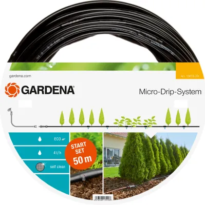 Produktbild von Micro-Drip-System Start Set Pflanzreihen L Tropfrohr oberirdisch