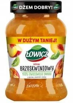 Obrázek produktu pro Dżem brzoskwiniowy Łowicz niskosłodzony 450 g