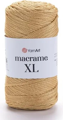 Produktbild von YarnArt Macrame XL 3 mm – Polyester Kordel | Farbe 155 Altgold | Stark, langlebig & ideal für Makramee, Taschen & Deko - 250g