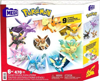 Produktbild von Mattel GFV85 - Mega - Pokémon - Legendäres Evolitionsset zum Zusammenbauen, 470 Teile