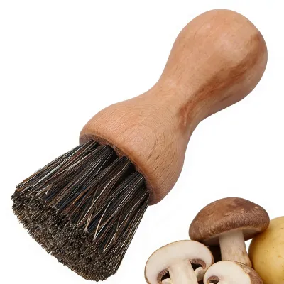 Image de Omgoods - Brosse de nettoyage en bois pour les casseroles et les légumes - Bois de hêtre