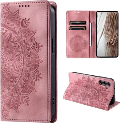 Obrázek produktu pro Pouzdro pro mobilní telefon Samsung Galaxy A35 5G Case Flip Case Cover Bag Mandala Rose