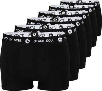 Produktbild von Stark Soul® Boxershorts im 6er Pack - Hipster L schwarz
