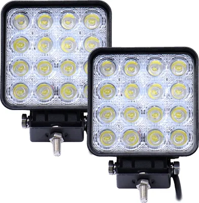Produktbild von Greenmigo 2X 48W 16 LED Arbeitsscheinwerfer Traktor Scheinwerfer Arbeitsleuchte 12V 24V