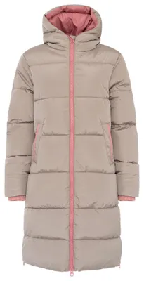 Productafbeelding van Zwillingsherz dames gewatteerde jas, model Cozy, kleur taupe, maat XL