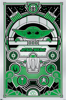 Zdjęcie produktu dla Plakat Star Wars Grogu Disney 100th anniversary 55,5 x 86,5 cm