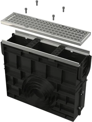Produktbild von Alcadrain AVZ103R-R202 Servicebox für Entwässerungsrinne