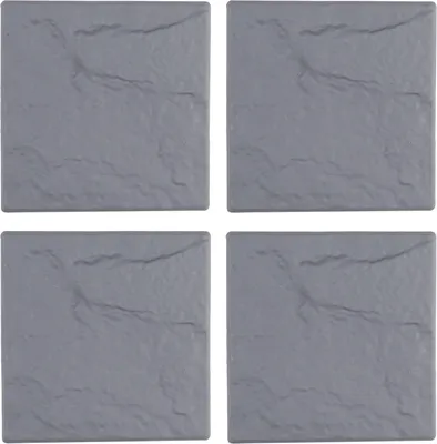 Four square grey paving slabs arranged in a 2x2 grid.
