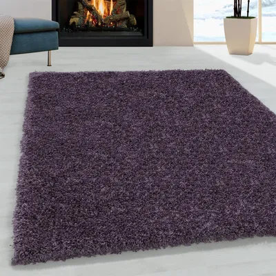 Produktbild von Hochflor Teppich SYDNEY VIOLETT 80 cm Rund