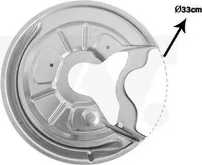 Produktbild von VAN WEZEL Spritzblech Bremsscheibe für VW GOLF VI (5K1) Hinten Rechts 7622374 Ankerblech