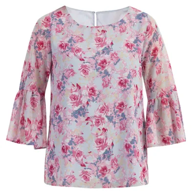 Produktbild von ALBEE damen bluse - pink hellblau, XL