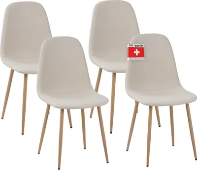 Produktbild von Esszimmerstühle FANO, 4-er SET, Beige