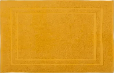 Produktbild von DoubleDry Hotel Badematte 50 x 80 cm – 100% Baumwolle – Weich und Saugfähig – Ockergelb
