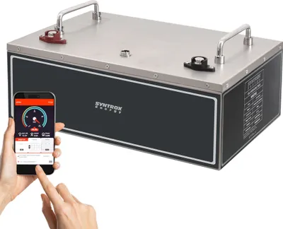 Produktbild von Syntrox Energy LiFePO4 Batterie 12V 200Ah Untersitz BMS Bluetooth