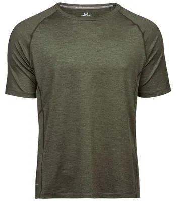 Obrázok produktu pre Tee Jays 7020 | Pánske športové tričko Cool-Dry - farba: Olive Melange - veľkosť: 3XL