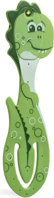 Produktbild von Flexilight Pals Leselicht (Dino) - grün - 2 in 1 Leselampe & Lesezeichen - LED Leselicht - Geschenk für Leser, Buchliebhaber - Deutsche Ausgabe