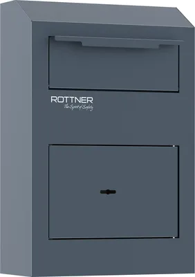 Obrázok produktu pre Rottner Cashmatic Basic sejf s vhadzovacím mechanizmom čierny  | 	Trezorový zámok na kľúč | 25 x 38 x 11.5 cm