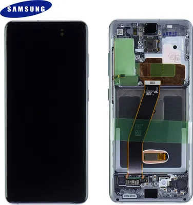 Produktbild von Original Samsung Galaxy S20 SM-G980F / S20 5G SM-G981F GH82-22123A / GH82-22131A LCD Display Touch Screen Bildschirm Digitizer Cosmic Grey Grau