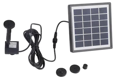Zdjęcie produktu dla Zestaw pompy wodnej zasilanej energią słoneczną o wydajności 175 l/h – pompa do fontanny, wanienki dla ptaków, ogrodu, podwórka, basenu i akwarium