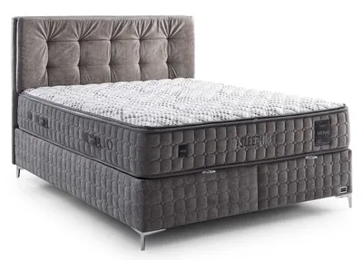 Produktbild von Bambi Boxspringbett Sleeppure 180x200, mit Bettkasten, Tonnentaschenfederkern-Matratze