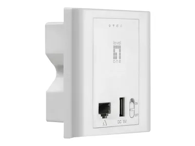 Zdjęcie produktu dla LevelOne WAP-6221, 2,4 GHz, 300 Mbit/s, 64-bit WEP, 128-bit WEP, WPA, WPA2, WPA2-AES, WPA2-PSK, WPA2-TKIP