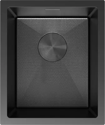 Produktbild von Mexen Trixo Edelstahlspüle 1-Becken 370 x 440 mm, schwarz HC - 6412371000-70HC