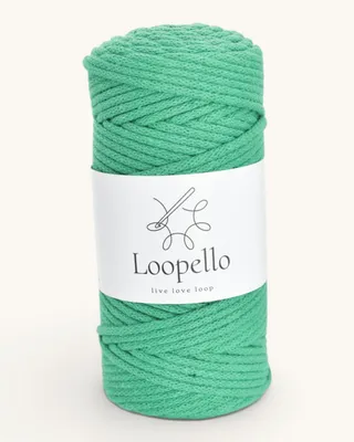 Immagine prodotto di Spago di cotone Loopello, diametro 3 mm, 100 metri – Verde