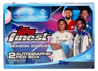 Produktbild von 2025/26 Topps Finest UEFA Club Competitions Soccer Hobby Englisch