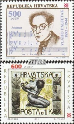 Produktbild von Briefmarken Kroatien 1993 Mi 252,253 (kompl.Ausg.) postfrisch Vlaho Paljetak