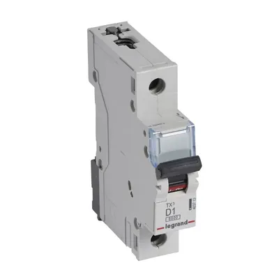 Obrázok produktu pre Legrand TX3, Miniatúrny istič, Typ D, IP20, 240 - 415 V