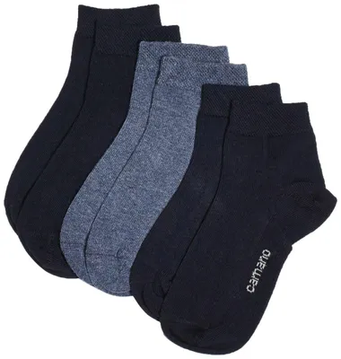 Productafbeelding van Camano meisjes sokken, 3-pack, blauw (marineblauw 4), maat 27-30