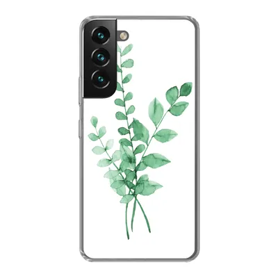 Produktbild von MuchoWow® Handyhülle Schutzhülle Hülle für Samsung Galaxy S22 Aquarelle - Blätter - Pflanzen Silikon Softcase Handy Hülle - Mobiltelefonhülle