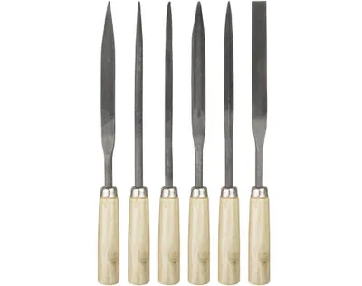 Zdjęcie produktu dla 6-częściowy zestaw pilników do kluczy, 180 mm