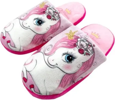 Produktbild von Süßes Einhorn Unicorn Mädchen Kinder Hausschuhe Slipper Pantoffeln 26 – 30