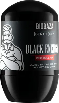 Obrázok produktu pre Biobaza prírodný dezodorant Roll-On Black Energy