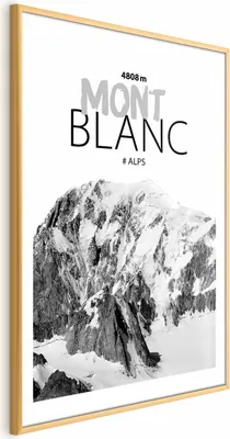 Produktbild von Posterpapier Poster - Mont Blanc 21x30 cm Landschaften c-A-0152-ao-a
