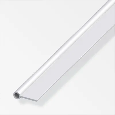 Produktbild von alfer Scharnier-Profil für Ø 6,1 mm 1 m, 20 x 9 x 2 mm Alu eloxiert silber