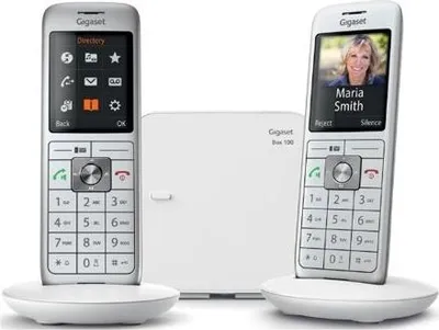 Image de Téléphone Fixe GIGASET CL 660 Duo, Blanc, Écran Couleur 2,4 pouces, Répertoire 400 Contacts, Fabriqué en Allemagne