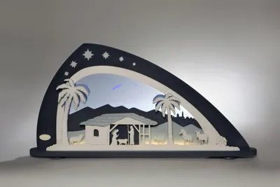 Produktbild von Schwibbogen "Bethlehem" (66x33,8cm) von Weigla Holzkunst