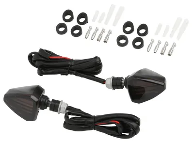 Produktbild von DRC 601 LED  12V - 2 Stück D45-60-108 - Gelb - Ideal für Motorräder, Roller, Quad und andere Fahrzeuge - Sichtbarkeit und Sicherheit im Straßenverkehr erhöhen