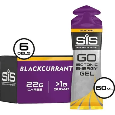 Zdjęcie produktu dla Science in Sport GO Żel energetyczny izotoniczny o smaku czarnej porzeczki 6 x 60 ml