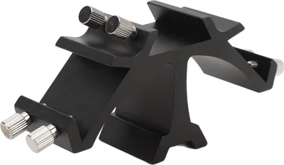 Image de Triple support de montage du chercheur pour télescopes astronomiques, support de montage entièrement métallique en queue d'aronde avec TROIS fentes